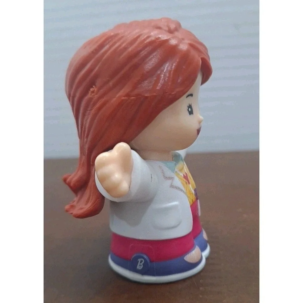 Fisher Price Little People GIRL BARBIE Red Head Doctor Nurse Hospital